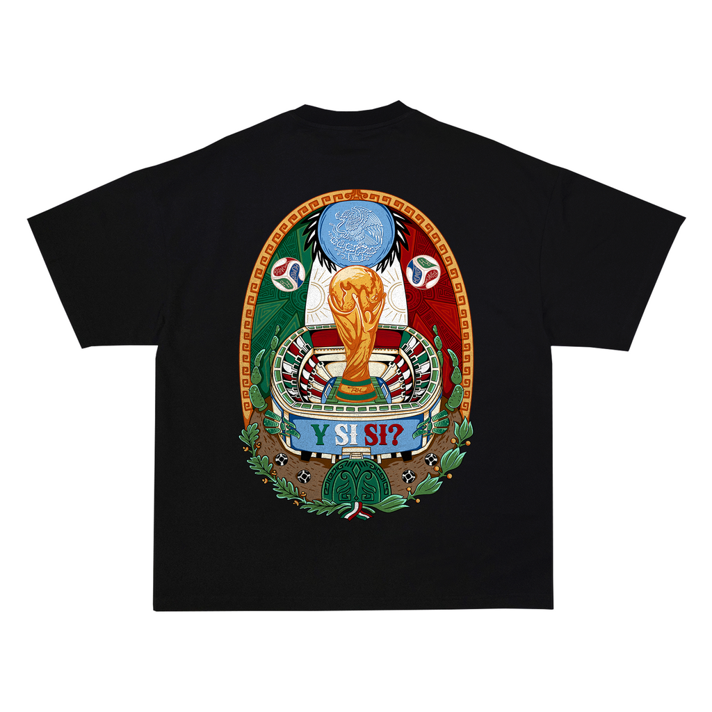 Y SI SI? BLACK T SHIRT