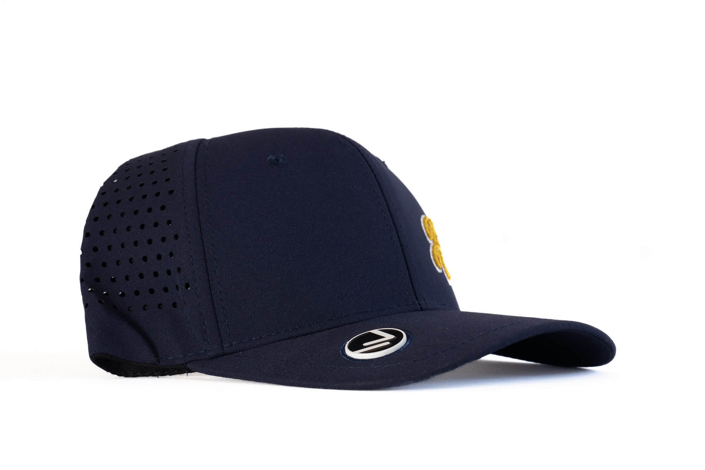 "H" golf hat (navy blue/gold)