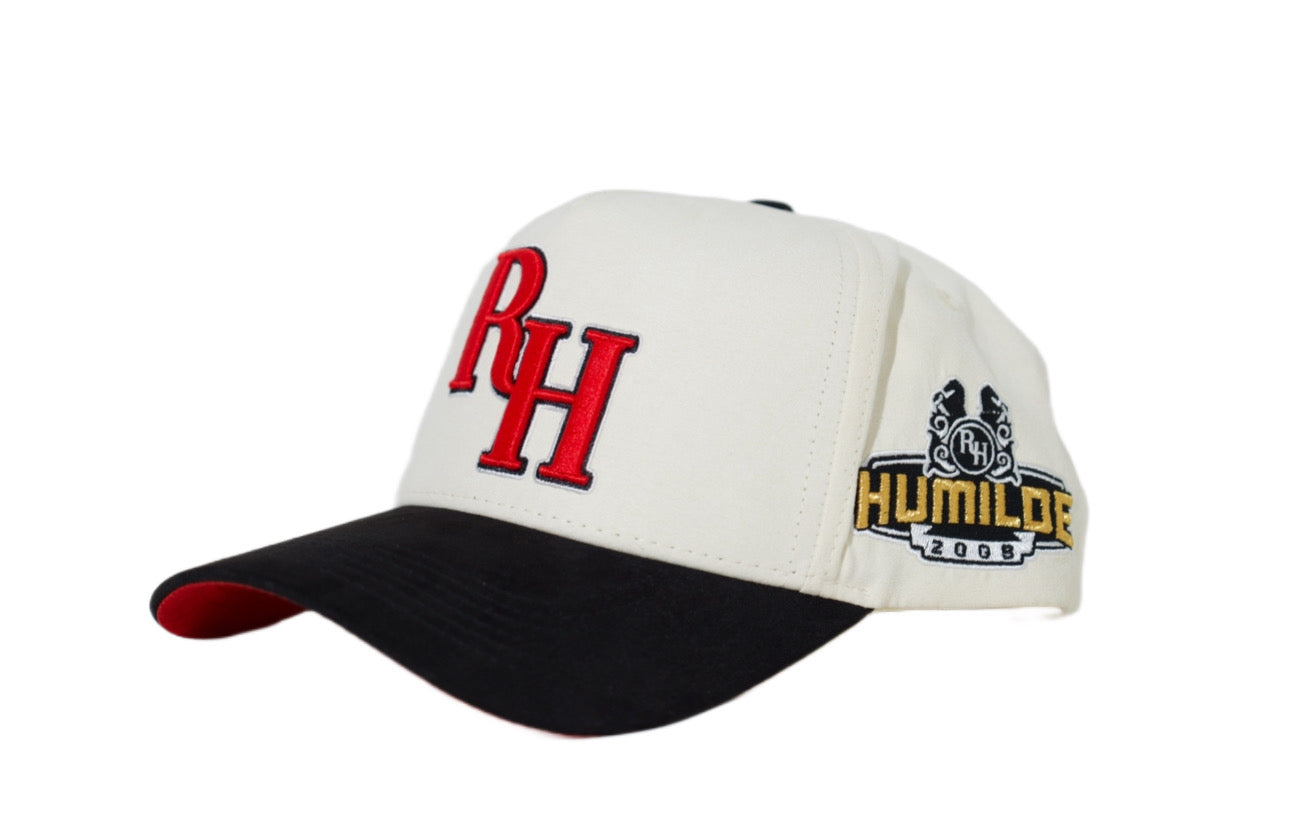 "RH" Hat (White/Red)