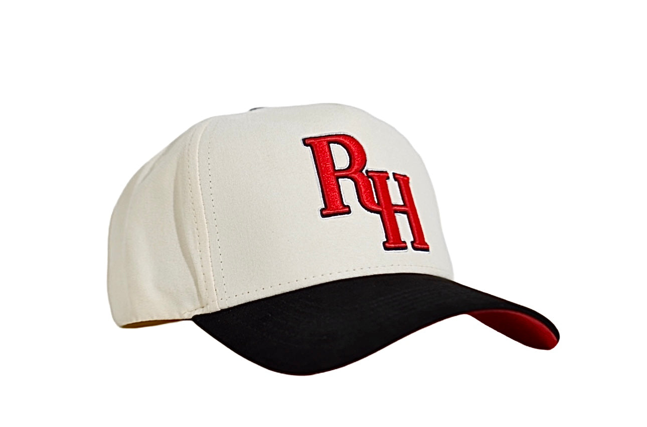 "RH" Hat (White/Red)