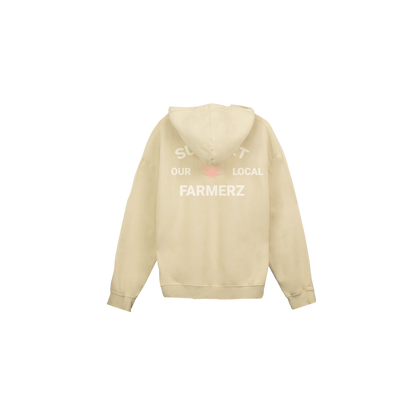 SUPPORT YOU LOCAL FARMERZ HOODIE CREAM