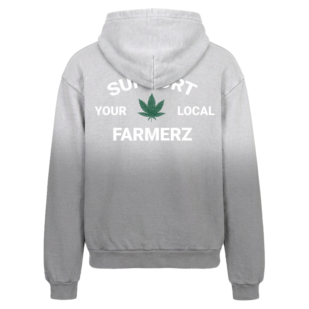Support Your Local Farmerz Grey Hoodie